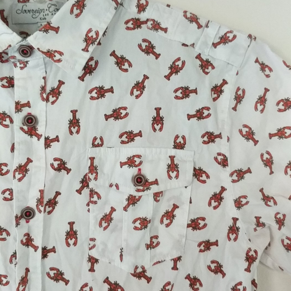 Lobster button down shirt